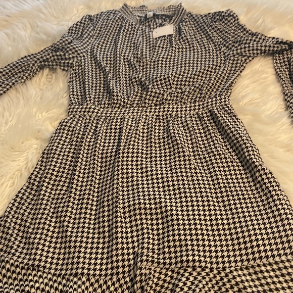 J.CREW LONG SLEEVE WOMENS DRESS SIZE 8 BRAND NEW BLACK AND WHITE COMBINATION - Picture 10 of 12